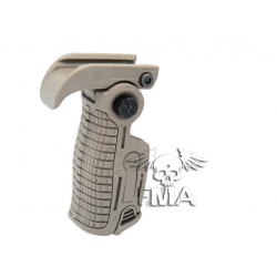 Taktická sklopná RIS rukojeť prodlužovací - písková