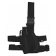 Pistol holster thigh LEFT BLACK