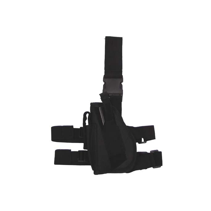 Pistol holster thigh LEFT BLACK