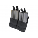 Double Stacker Open-Top M4 Mag Pouch Black