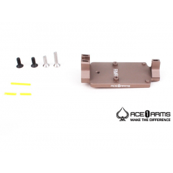 ACE 1 ARMS Fiber Back Up Sight Base for Marui / WE / KJ G-Series Gas BlowBack Pistol ( Dark Earth )