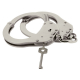 Stainless steel police handcuffs