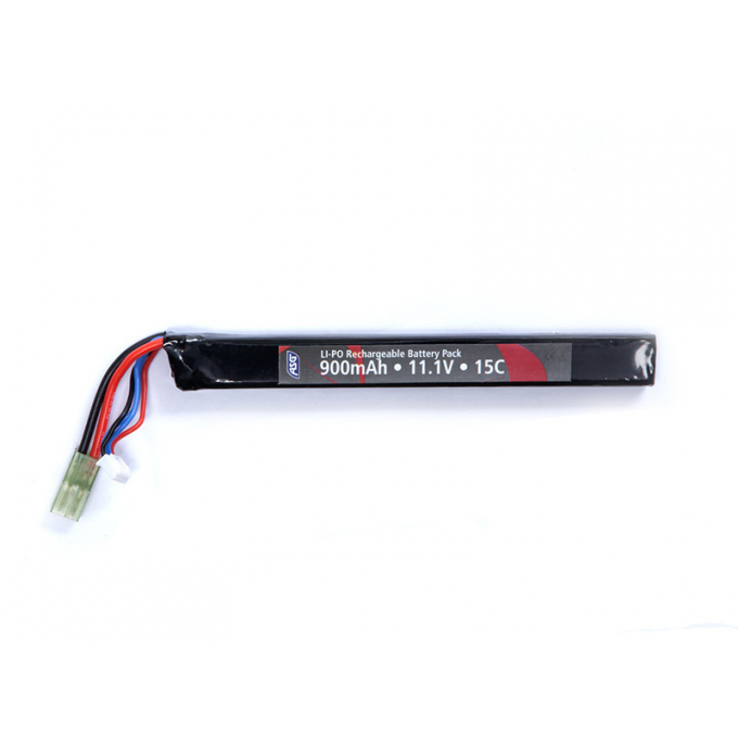 Battery, 11,1V 900 mAh, LI-PO, single stick