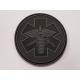 3D gumová nášivka MEDIC Patch - Sivá