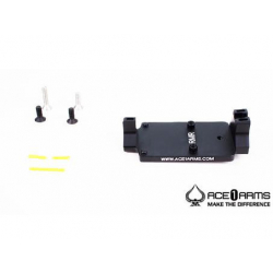 ACE 1 ARMS Fiber Back Up Sight Base for Marui / WE / KJ G-Series Gas BlowBack Pistol ( Black )