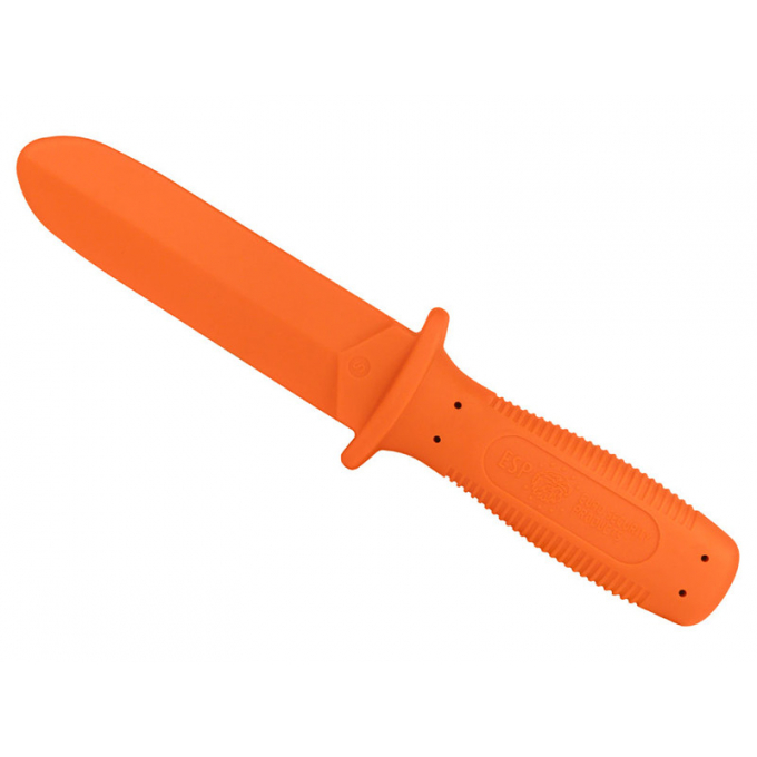 ESP plastový tréninkový nůž, kulatý hrot (soft) - Oranžová