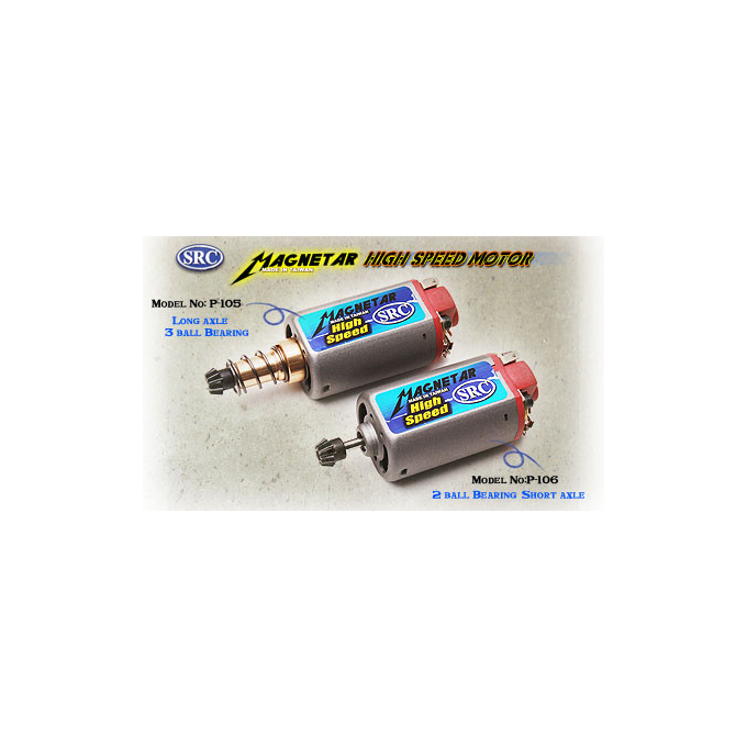 Hish speed motor - 3 ball bearing - long