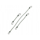 Bungee attachment OLIVE 8 mm - 45 cm, 1PC