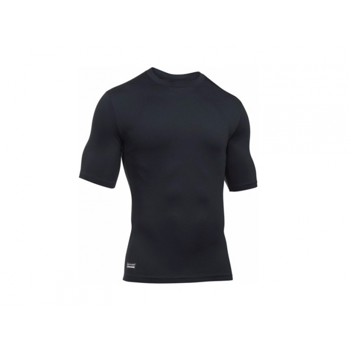 Pánské kompresní tričko Under Armour Tac Cgi Ss Crew - černé, velikost XS
