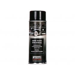 ARMY camouflage paint spray 400 ml BLACK HIGH GLOSS