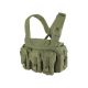 Vesta taktická CHEST RIG 7 kapes ZELENÁ