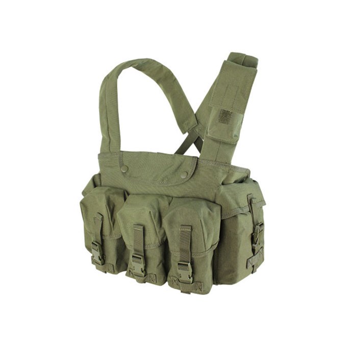 Vesta taktická CHEST RIG 7 kapes ZELENÁ
