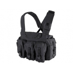 Vesta taktická CHEST RIG 7 kapes ČERNÁ