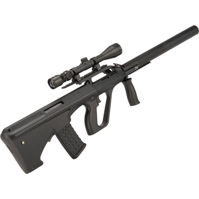 Steyr Aug with silencer (SW-020-BM) - BLACK
