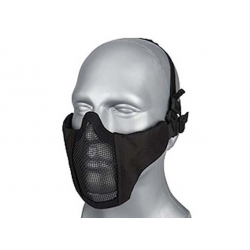 WST airsoftová ochranná maska ​​STEEL MESH - Čierna