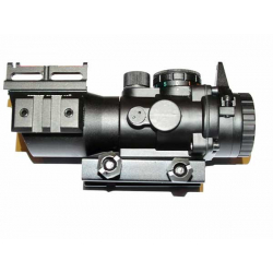 4x32 Scope w. red/green cross and fibreoptics
