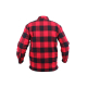 Lumberjack plaid shirt warm RED, SIZE XL