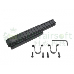 Montáž optiky pro AK na Gas Tube - dlouhá