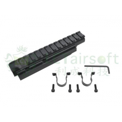 Montáž optiky pro AK na Gas Tube - střední
