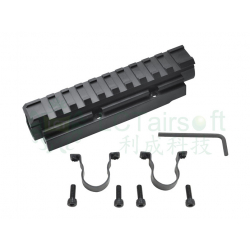 Montáž optiky pro AK na Gas Tube - krátká