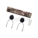Rail adapter set na helmu pro headset Sordin SRD, černý