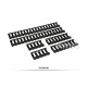 FMA Soft Rail Cover BK Set 6PCS (BK)