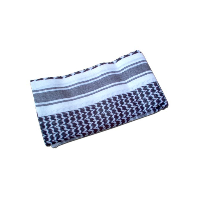MIL-TEC Palestine / Shemagh 110x110 cm - White / Black