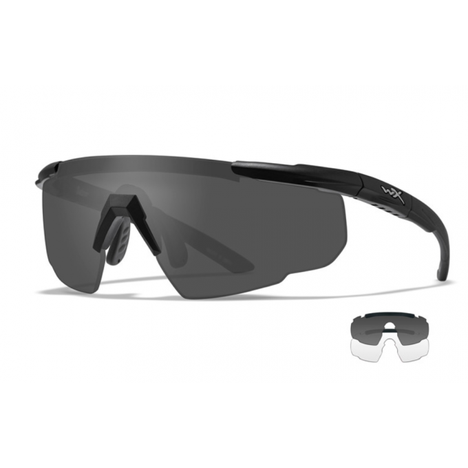 Brýle SABER ADVANCED Smoke Grey + Clear Lens/Matte black frame