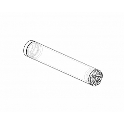 CNC tlumič výstřelu - D - 28 x 100,5mm, závit M14 pravý