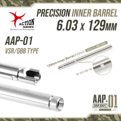 Action Army Precision Inner Barrel AAP-01 GBB, 6.03 mm - 129 mm