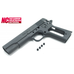 Aluminum Slide & Frame for MARUI M1911A1 (S.A. Type/Black)