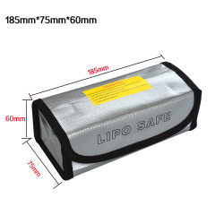 Safety Bag 60x75x185mm for Li-pol battery