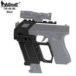 Taktický KIT GB-48 s RIS pro náhradní zásobník pro Glock 17/18/19 - černý