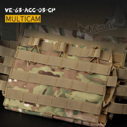 JPC vest 2.0 front accessory package standard triple package - Multicam