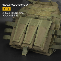 Přední platforma s  5.56 zásobníkovými sumkami pro JPC vestu 2.0 - Zelená