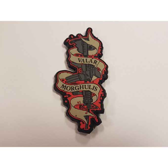 Patch PVC 3D gumový Valar Morghulis