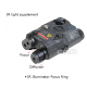 AN/PEQ15 LAB LA5-A - IR LED svítilna + IR laser, černý