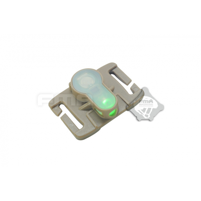 FMA MOLLE System Strobe Light Dark Earth ( Green LED )
