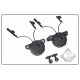 Rail adapter set na Exfil helmu pro headset Peltor - černý