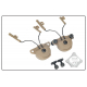 Rail adapter set na Exfil helmu pro headset Peltor - pískový