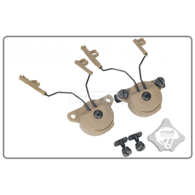 FMA EXfil Headset and Helmet Rail Adapter Set GEN1, DE