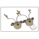 FMA EXfil Headset and Helmet Rail Adapter Set GEN1, DE
