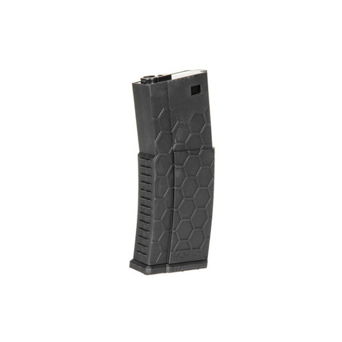 SW Hexmag style airsoft 300rds magazines for M4 AEG - BLACK