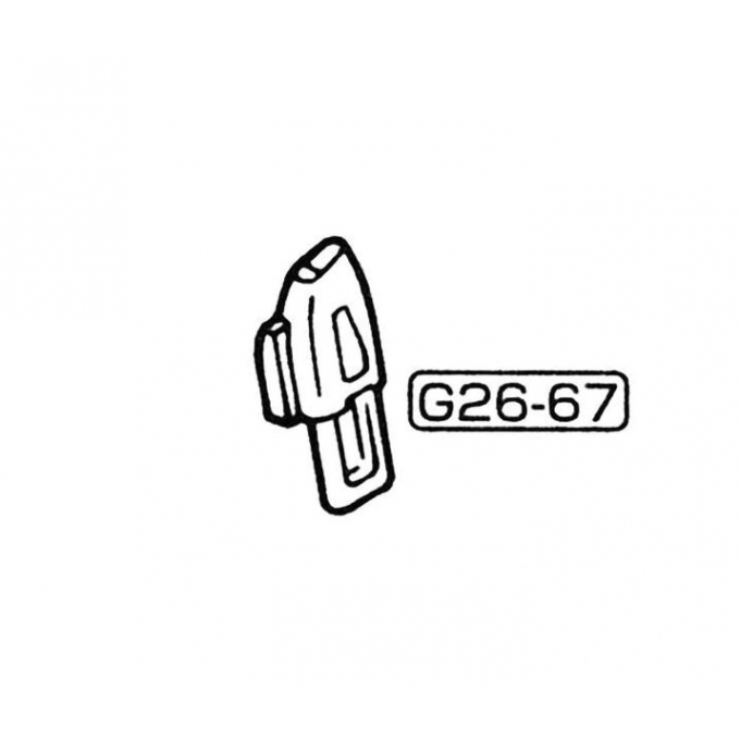 Tlačný jezdec zásobníku pro Marui Glock, díl č.67