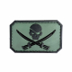 Patch PVC 3D SEAL TEAM, black/green