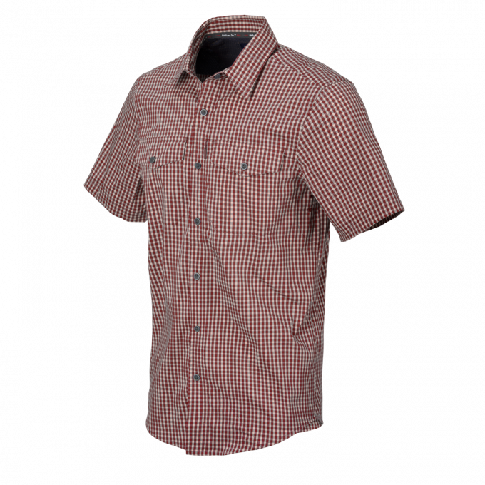 Košile COVERT Concealed Carry krýtký rukáv - Dirt Red Checkered