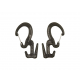 FIGURE 9® CARABINER ROPE TIGHTENER in metal color - small S - Combo set (2ks)