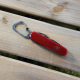 SlideLock Stainless Steel Ocelová karabina s pojistkou, černá, velikost 4