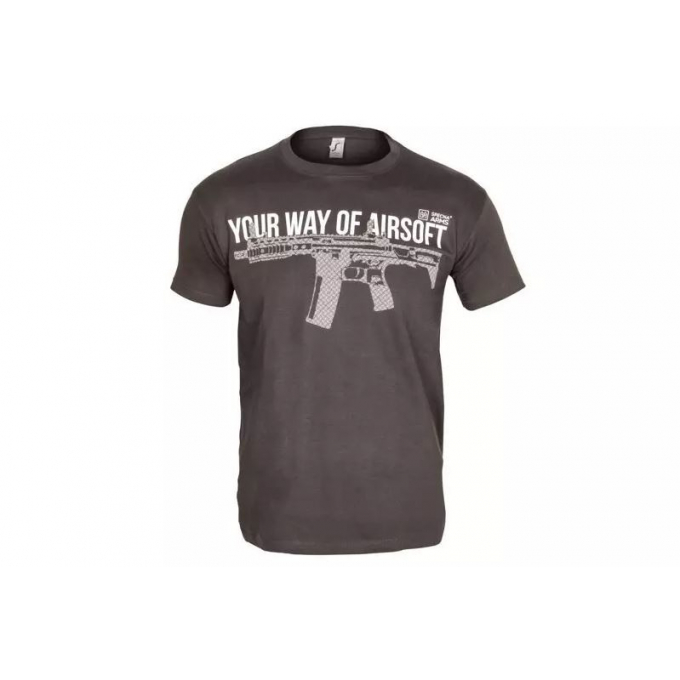 Triko Specna Arms Your Way of Airsoft 04, šedo-bílé