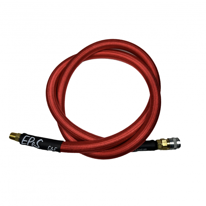 HPA Mk.II - QD female + 1/8NPT - 100cm hose with holster - RED